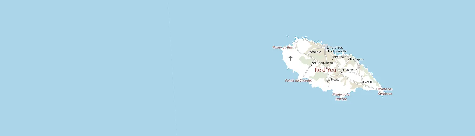 Carte IGN des environs de L'Île-d'Yeu, lieu de départ
